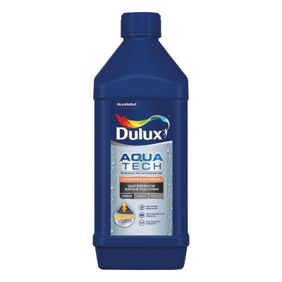 Dulux Aquatech Waterproof Repair Polymer, Multi-purpose Latest Based Additive for Waterproofing and Repairs for Chajjas, Terrace Roofs, Walls, Balconies, Toilets, 1 KG