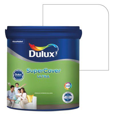 Dulux SuperCover Ultra - Premium Interior Emulsion Paint For Walls and Ceilings (20L, Br.White)