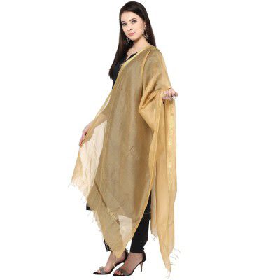 DUPATTA BAZAAR Women's Solid Chiffon Dupatta