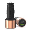 Duracell 38W Fast Car Charger Adapter with Dual Output Quick Charge Type C PD 20W...
