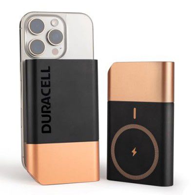 Duracell Magnetic Wireless Power Bank 10000 mAh Magsafe Compatible, Fast Charging, Compact, 15W Wireless Charging,