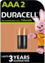 DURACELL Rechargeable AAA 750mAh Battery  (Pack of 2)...