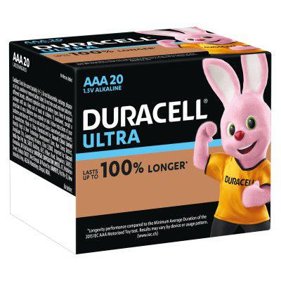 Duracell Ultra Alkaline Battery AAA - 20 Pieces
