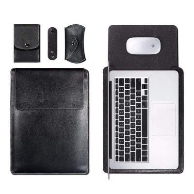 DURATEC PU Leather Laptop Sleeve Case Bag for MacBook