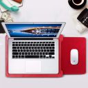 DURATEC PU Leather Laptop Sleeve Case Bag for MacBook 39.12 cm (15.4 Inch, Red)...