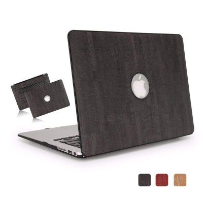 DURATEC Wood Pattern Hard Shell Case Cover Compatible MacBook (Air 13.3 Inch, Ebony)