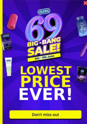 durex Big-Bang Sale Upto 69% OFF [  6th-9th June ]