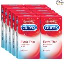 Durex Extra Thin Condoms for Men - 10 Count (Pack of 10)|Suitable for use with lubes & toys...