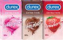 DUREX multiflavored extra thin condoms for men - Bubblegum, Wild Strawberry, Intense Chocolate - 10 count (Pack of 3) | Sensually flavored condoms for fun & adventure Condom (Set of 3, 30 Sheets)...