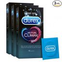 Durex Mutual Climax Condoms for Men & Women - 10 Count (Pack of 3)|Extra Dotted and Ribbed for Pleasure | Performa Lubricant for Long Lasting Climax Delay|Suitable for use with lubes & toys...