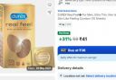 DUREX Real Feel? For Men, Ultra Thin, Non latex, Natural Skin Like Feeling Condom (10 Sheets)