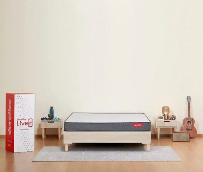 Duroflex LiveIn 2 in 1 Dual Reversible Memory Foam Mattress King Size (78 X 72 X 5 inches)