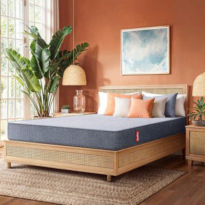 duroflex Livein - Pressure Relieving, Memory Foam Mattress Single Bed, Roll Pack, 6 Inch Single Size Medium Firm Bed Mattress with Superior Comfort & Anti Microbial Fabric (72x36x6)