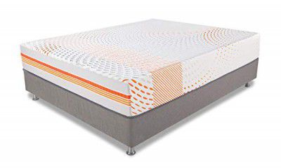 Duroflex NRG 40 - Anti Stress Fabric 10 Inch King Size QUBE Cell Memory Foam Mattress (78x72x10 inch)