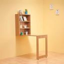 Duroflex Shuffle -Foldable Wall Mounted Study Table Integrated with Storage Shelves...