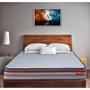 Duroflex Velocity Plus - Anti Stress Fabric 8 Inch Queen Size Spring Mattress with Pillow Top (75 X 66 X 6 + 2), Off White & Orange...