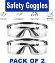 DVMART Anti-Dust Windproof Eye Protection Goggles Safety Goggles (Pack of 2)...
