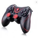 DWH X3 Mobile Wireless Bluetooth Game Controller with Bracket Gamepad Support iOS/Android/Smart T.V./ PC - Black Joystick (Black, For PC) Joystick (Black, For PC) Joystick  (Black, For PC)...