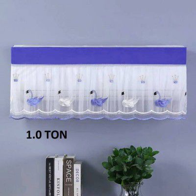 dyanifashion Air Conditioner Cover  (Width: 87 cm, White)