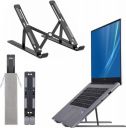 Dyazo 6 Angle Foldable & Portable Laptop Riser Stand Made with Aluminum Alloy |Compatible for Dell, Mac Book Air/Pro, Lenovo Acer Hp Asus & Other Laptop from 11.6 inch to 15.6 Inches- Black...