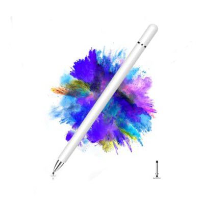 Dyazo Aluminum Super Light Weight Capacitive Stylus Pen for Touch Screen Devices (White)