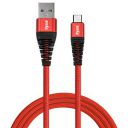 Dyazo Nylon Braided Type C Cable Data Sync Fast Charging Cord With Flexi Head Technology (Red, 1 Meter, 5.0 Ampere)...