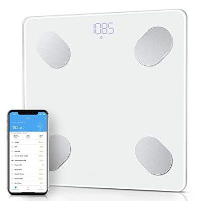 DYBALA Bluetooth Electronic Thick Tempered Glass LED Display Bluetooth Weight Scale