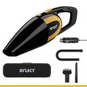 Dylect Car Vacuum Cleaner: 120W&5500Pa Strong Suction,Washable Hepa Steel Filter,Copper Motor with Aluminium Fan,14.7Ft Long Cable,0.5 Liter...