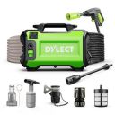 DYLECT Ultra Clean High Pressure Car Washer Pump, 1400 Watts Motor, 120 Bars Pressure, 6.5L/Min Flow Rate, 5m Outlet Hose, Portable, Includes 11 Accessories...