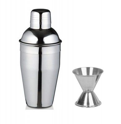 Dynore 2 Piece Bar Set (Medium) - Delux Cocktail Shaker and peg Measure