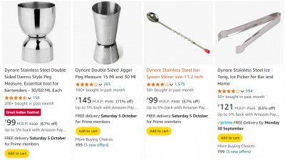 Dynore Bar Accessories Start @ ₹99