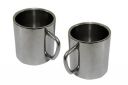 Dynore Set of 2 Double Wall Small Sober Tea Cups...