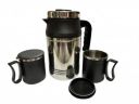 Dynore Stainless Steel 800 ml of Thermos with 2 Black Travel Mug- Set of 3...