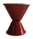 Dynore Stainless Steel Red Double Sided Peg Measure - 30&60 ml...
