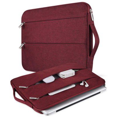 Dynotrek Mock 15.6 inch Laptop Sleeve Case Pouch, with Handle Shockproof Protective Cover, Accessory Pocket