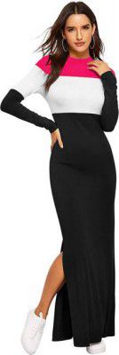 DyrectDeals Women Maxi Pink Full Length Dress