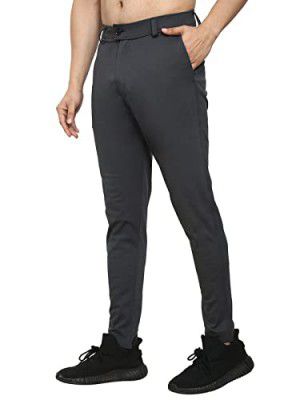 DYWER Stretchable Trackpant for Men, Jeans Style with Two Pocket & Fly, Gym, Yoga, Sportwear