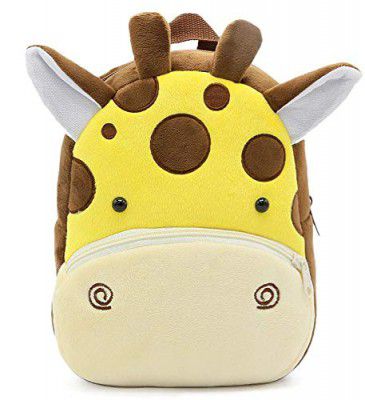 DZert Giraffe Kids School Bag Soft Plush Mini Travel Backpacks Cartoon/Boy/Girl/Baby (2-5 Years)