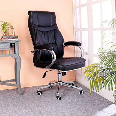 DZYN Furnitures Edile High Back Premium Office Executive Chair (Black)