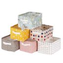E-COSMOS Foldable Storage Box Canvas Fabric Baskets For Organizing With Handles, Rectangle Small Storage Box, Cube, Foldable Multipurpose Storage Box, Closet, Desk, Baby Storage Organizer (Pack Of 1)...