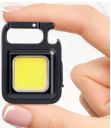 E-COSMOS Keychain LED Light 2-Hours Battery Life with Bottle Opener, Magnetic Base and Folding Bracket Mini COB 1000 Lumens Rechargeable Emergency Light for Fishing,Walking, Camping...