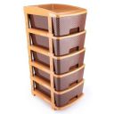 E-COSMOS Plastic Drawers Storage - Versatile Storage Drawer Organizer Your Essentials - Ideal Drawers for Storage in Home, Office, or Classroom Brown (1 Xl)...