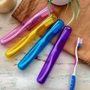 E-COSMOS Premium Toothbrush Container Toothbrush Cap, Caps, Cover, Covers, Case, Holder, Cases, Travel, Home use (Pack of 4)...