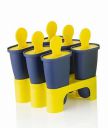 E-COSMOS Set of 6 Plastic Ice Lolly Mould, Popsicle Frozen Ice Cream, Ice Pop Makers...
