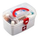 E-COSMOS Smart Rectangular Medicine Box, Medical Box, First aid Box, Multi Purpose Box, Multi Utility Storage with Handle (White, Standard)...