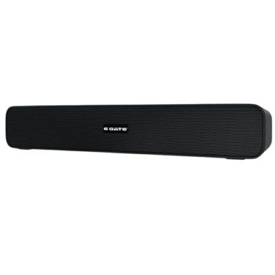 E GATE 201 | 16W Bluetooth Soundbar Speaker, 2.0 Channel,1200 mAh Battery for 12 Hours Playback, BT 5.3, Aux  (Black)- eGate