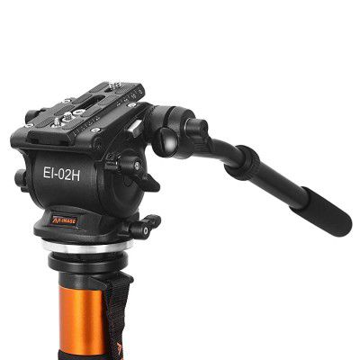 E-Image EI-02H Fluid Drag Head Flat Base