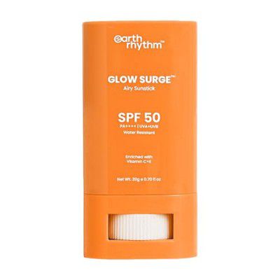 Earth Rhythm Glow Surge Vitamin C & E Sunstick SPF 50 – Brightening, No White Cast, Oxybenzone-Free, Vegan