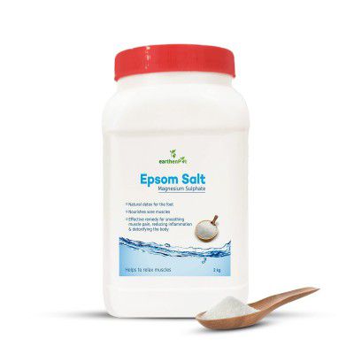 EarthenPot Epsom Bath Salt for Foot, Body Relax, Muscle, Relieves Aches & Pain, 2 kg