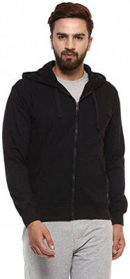 Earthstick Men Full Sleeve Solid Hooded Sweatshirt